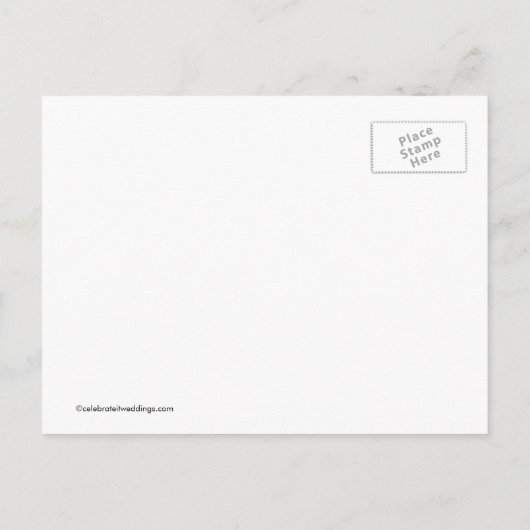 写真はがきを保存する！オレンジとピンク 案内ポストカード (裏面)