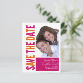 写真はがきを保存する！オレンジとピンク 案内ポストカード (スタンド正面)