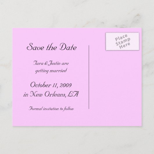 写真はがきを保存 案内ポストカード (裏面)