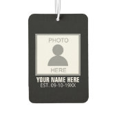 写真はこちら名前と年齢 カーエアーフレッシュナー (裏面)