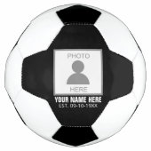 写真はこちら名前と年齢 サッカーボール (正面)