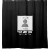 写真はこちら名前と年齢 シャワーカーテン (正面)