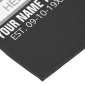 写真はこちら名前と年齢 ショートテーブルランナー (コーナー)