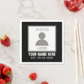 写真はこちら名前と年齢 スタンダードカクテルナプキン (インサイチュ)