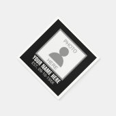 写真はこちら名前と年齢 スタンダードカクテルナプキン (角)