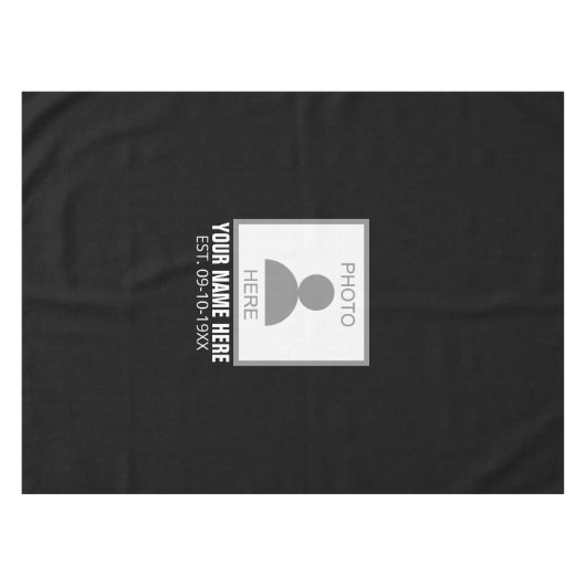 写真はこちら名前と年齢 テーブルクロス (正面(横))