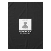 写真はこちら名前と年齢 テーブルクロス (正面)