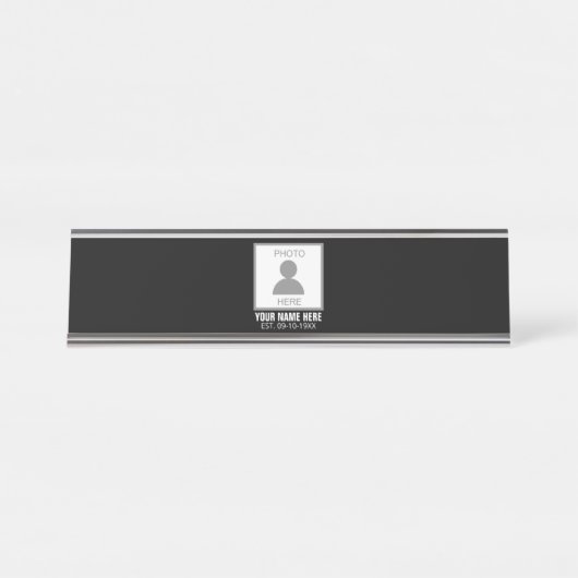 写真はこちら名前と年齢 デスクネームプレート (正面)