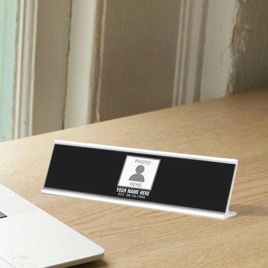 写真はこちら名前と年齢 デスクネームプレート