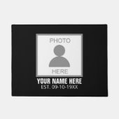 写真はこちら名前と年齢 ドアマット (正面)