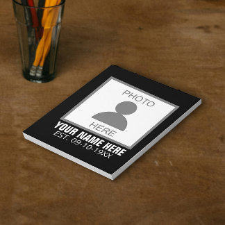 写真はこちら名前と年齢 ノートパッド