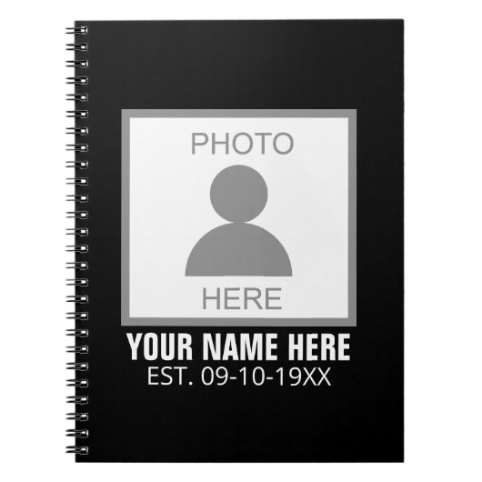 写真はこちら名前と年齢 ノートブック (正面)