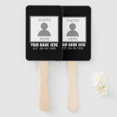 写真はこちら名前と年齢 ハンドファン (正面&裏面)