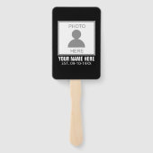 写真はこちら名前と年齢 ハンドファン (裏面)