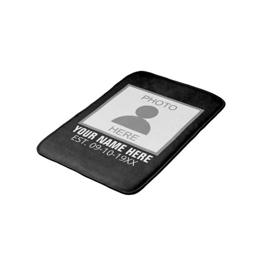 写真はこちら名前と年齢 バスマット (アングル)