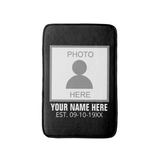 写真はこちら名前と年齢 バスマット (正面縦)