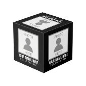 写真はこちら名前と年齢 フォトキューブ (裏面アングル)