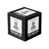 写真はこちら名前と年齢 フォトキューブ (正面アングル)