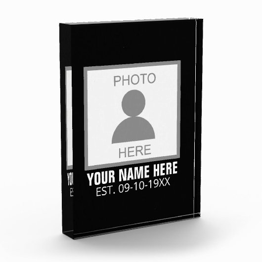 写真はこちら名前と年齢 フォトブロック (左)