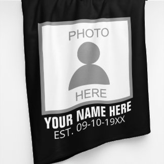 写真はこちら名前と年齢 フリースブランケット