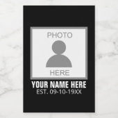 写真はこちら名前と年齢 フードラベル (シングルラベル)