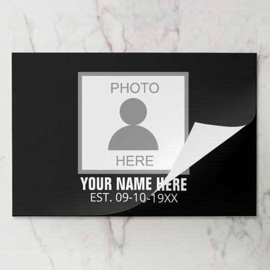 写真はこちら名前と年齢 ペーパーパッド (折り畳み)