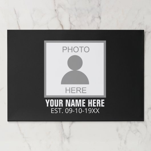 写真はこちら名前と年齢 ペーパーパッド (正面)