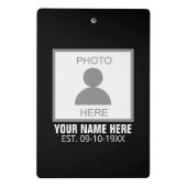 写真はこちら名前と年齢 ミニクリップボード (裏面)