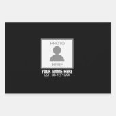 写真はこちら名前と年齢 ラッピングペーパーシート (正面3)