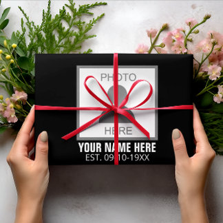 写真はこちら名前と年齢 ラッピングペーパーシート