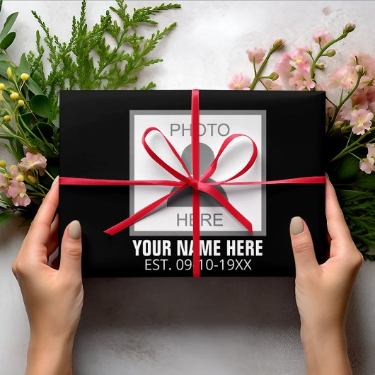 写真はこちら名前と年齢 ラッピングペーパーシート