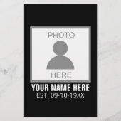 写真はこちら名前と年齢 便箋 (正面)