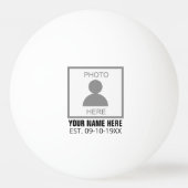 写真はこちら名前と年齢 卓球ボール (正面)