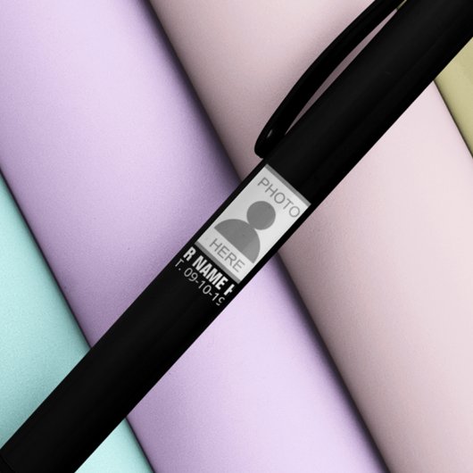 写真はこちら名前と年齢 黒ボールペン