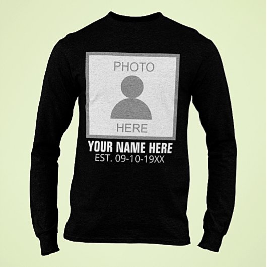 写真はこちら名前と年齢 Tシャツ