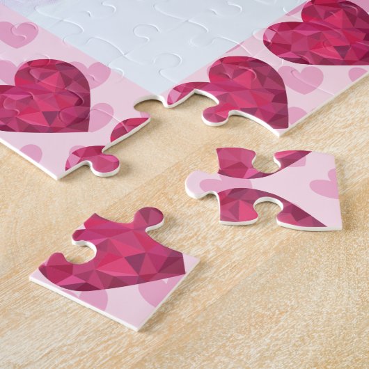 写真はこちら額縁ハート ジグソーパズル (側面)