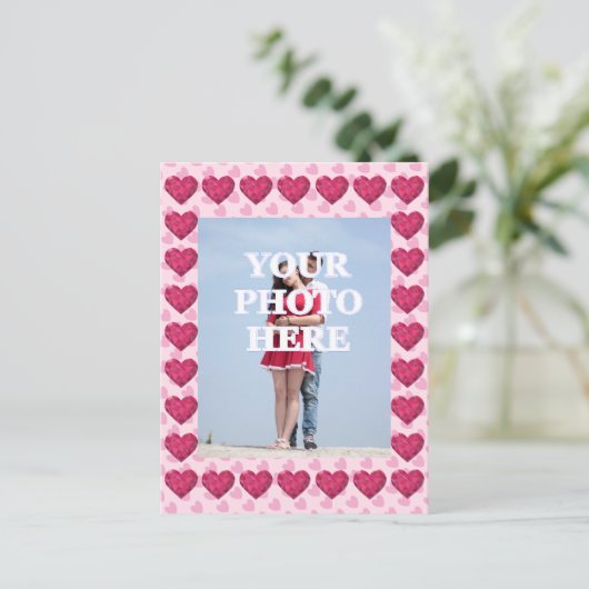 写真はこちら額縁ハート ポストカード (スタンド正面)