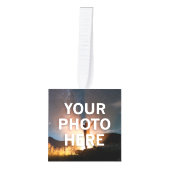 写真はこちら キューブオーナメント (正面)