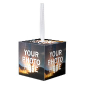 写真はこちら キューブオーナメント (裏面アングル)