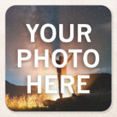 写真はこちら スクエアペーパーコースター (正面)