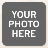 写真はこちら スクエアペーパーコースター (正面)