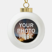 写真はこちら セラミックボールオーナメント (正面)