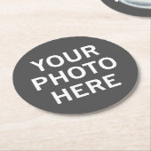 写真はこちら ラウンドペーパーコースター (アングル)