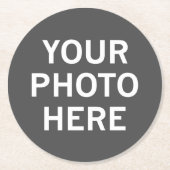 写真はこちら ラウンドペーパーコースター (正面)