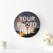 写真はこちら ラージ壁時計 (ホーム)