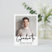 写真はっきりしたの卒業スクリプト 案内ポストカード (スタンド正面)