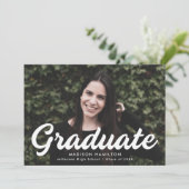 写真はっきりしたの卒業記念パーティー 招待状 (スタンド正面)