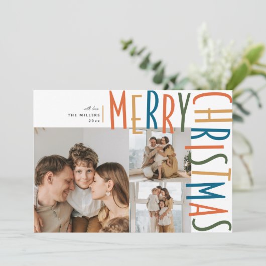 写真はっきりしたの3枚のクリスマスカード シーズンカード (スタンド正面)