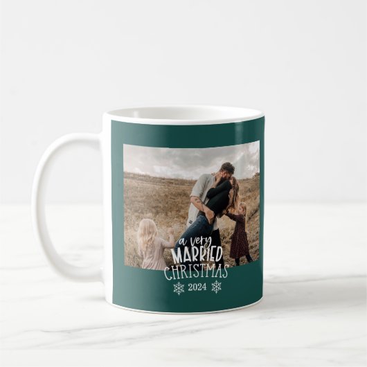 写真はっきりしたは非常にクリスマス結婚した コーヒーマグカップ (左)