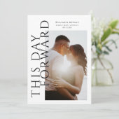 写真はっきりしたモダンの日付を保存 セーブザデート (スタンド正面)